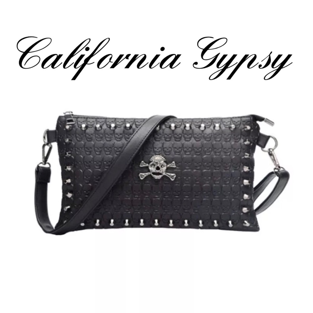 Skull Studded Crossbody Bag - Picture 6 of 6